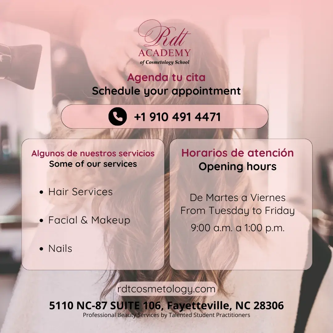 Post Instagram Servicios Salón de belleza Degradado Rosa